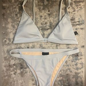 LA hearts baby blue Bikini set